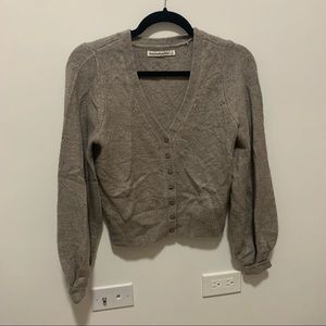 Abercrombie Detailed Brown Cardigan